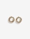 Aros Pasantes Strass Aros Pasantes Arandelas Strass - Dorado