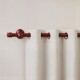 Barrote cortina metal EuroClassic 2,5m + 3 soportes MOGNO