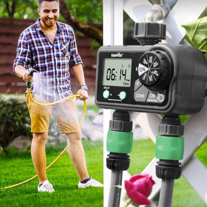 Programador de Riego 2 Zonas Rainpoint ITV201-DLS Programador de Riego 2 Zonas Rainpoint ITV201-DLS