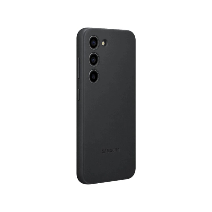 Funda Samsung Leather Case de Cuero para Galaxy S23+ Black