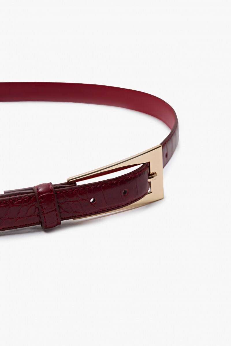 Cinturón croco bordo