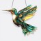 Colgante Decorativo Colibrí Imperial Verde