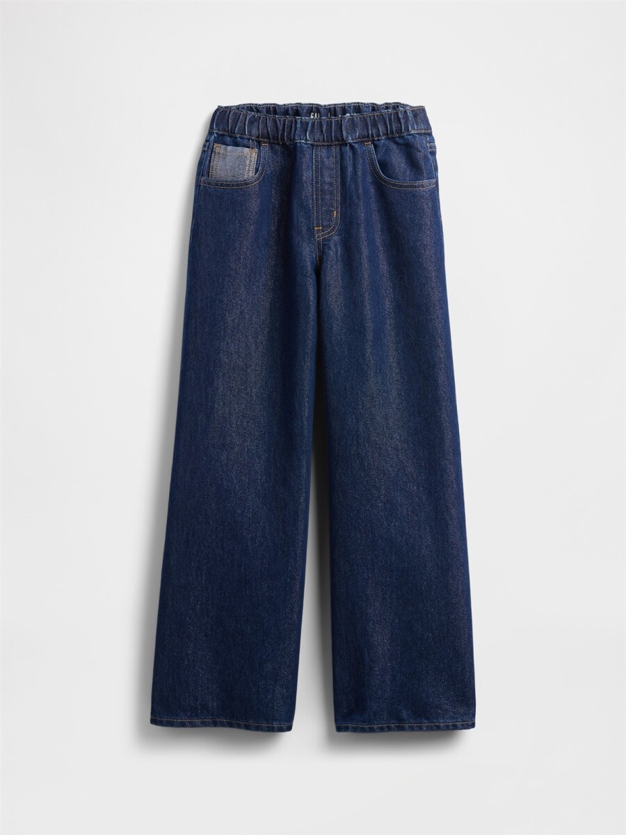 Jean Baggy Niña - Dark Wash 