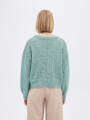 Cardigan Safia Verde Grisaceo