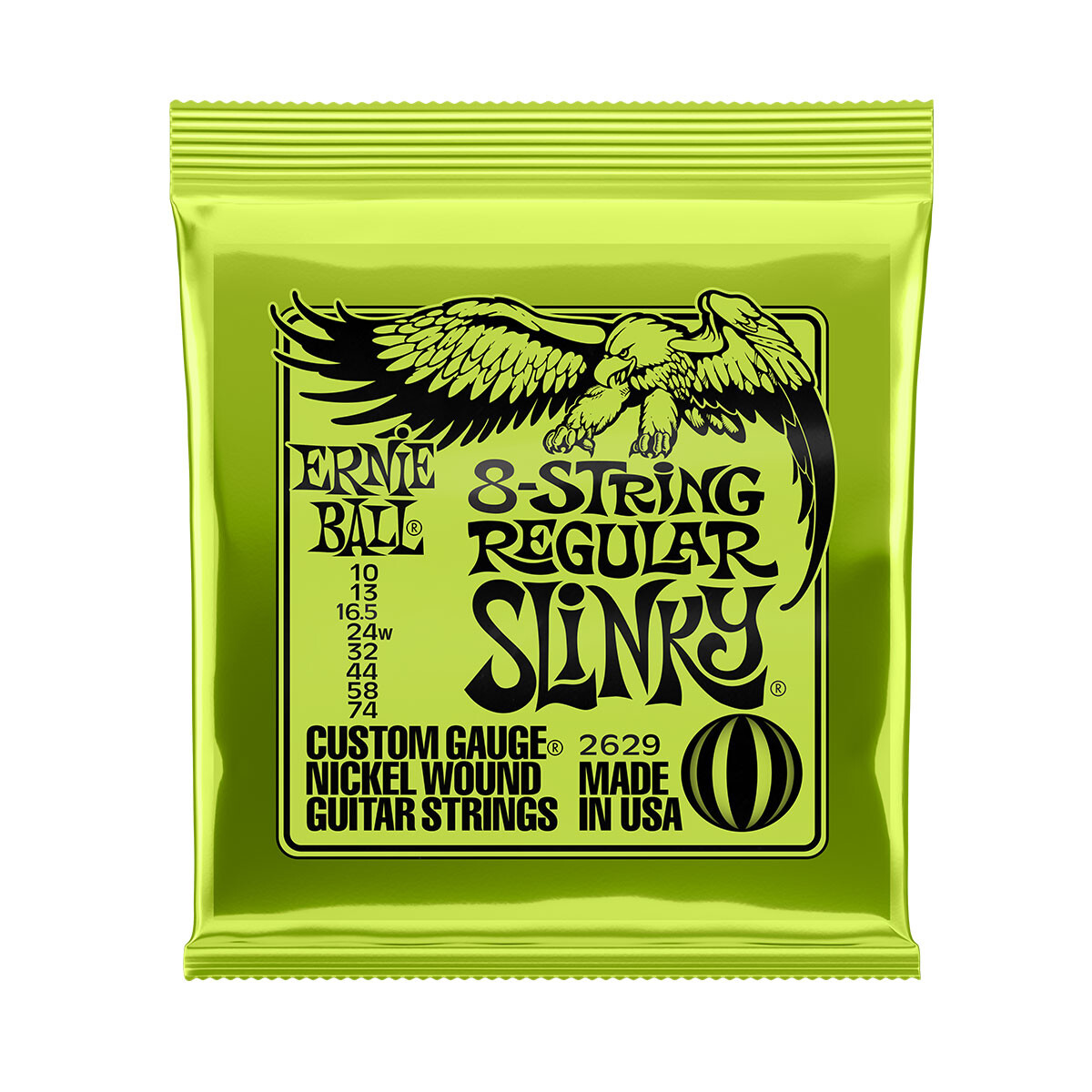 ENCORDADO ELÉCTRICA Ernie ball Regular slinky 8str 10-74 