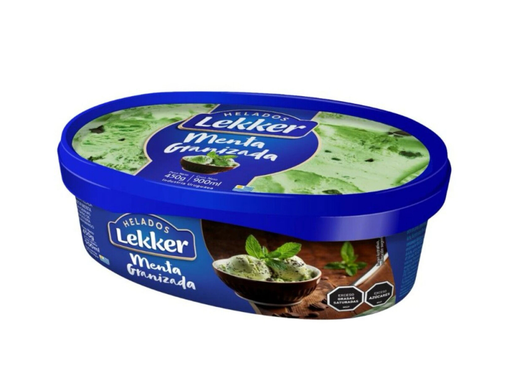 HELADO LEKKER 900ML MENTA GRANIZADA 