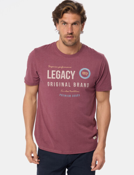 REMERA ESTAMPADA Bordo