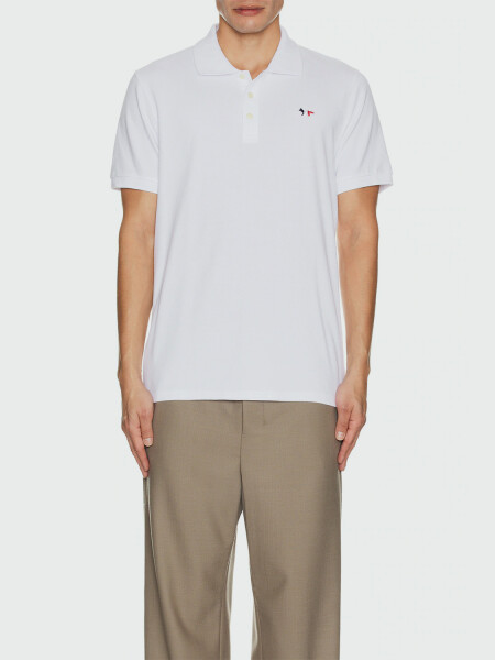 Remera estilo polo de algodón Celeste