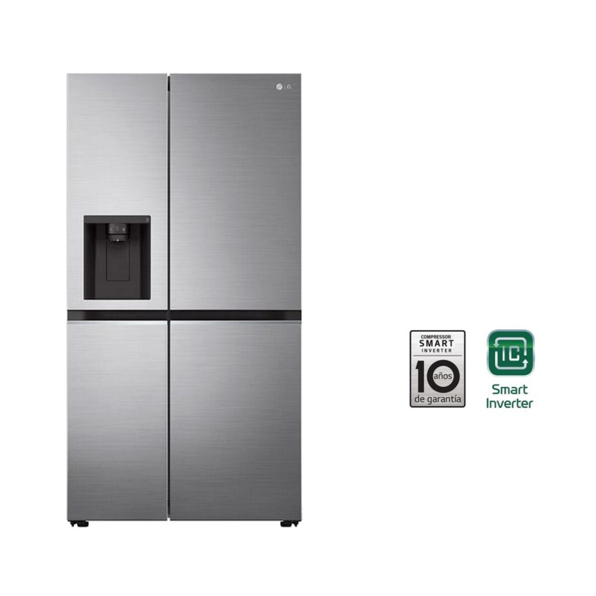 HELADERA LG 637 LTS. SIDE BY SIDE INOX DISP. INVERTER 