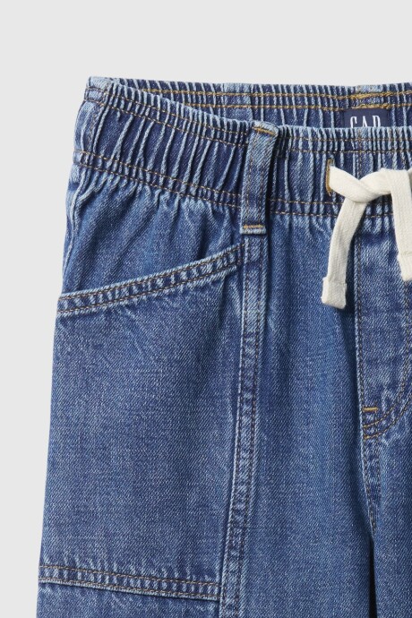 Jean Easy Wide Niña Medium Wash