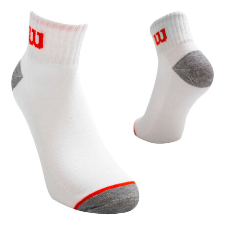 Medias Quarter Pack X6 Pares Unisex Blanco