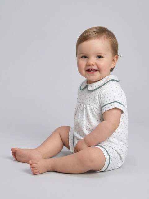 Pijama Estampado Gris