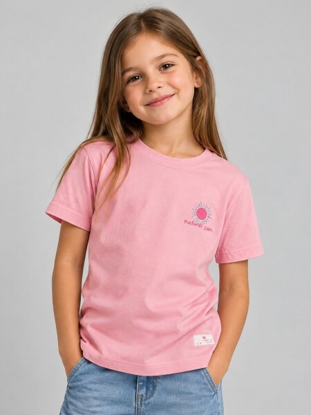 T-SHIRT N. SAILS 3452 M. C GIRLS ROSADO