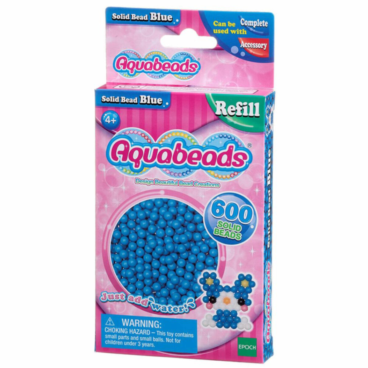Aquabeads Pack Kit 600 Cuentas Azul Manualidades Niños 