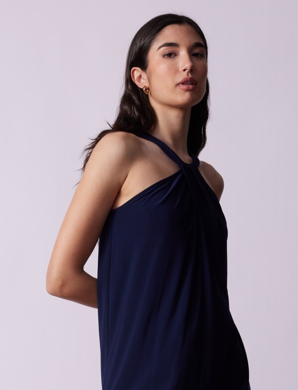Vestido Noche Cruzado AZUL