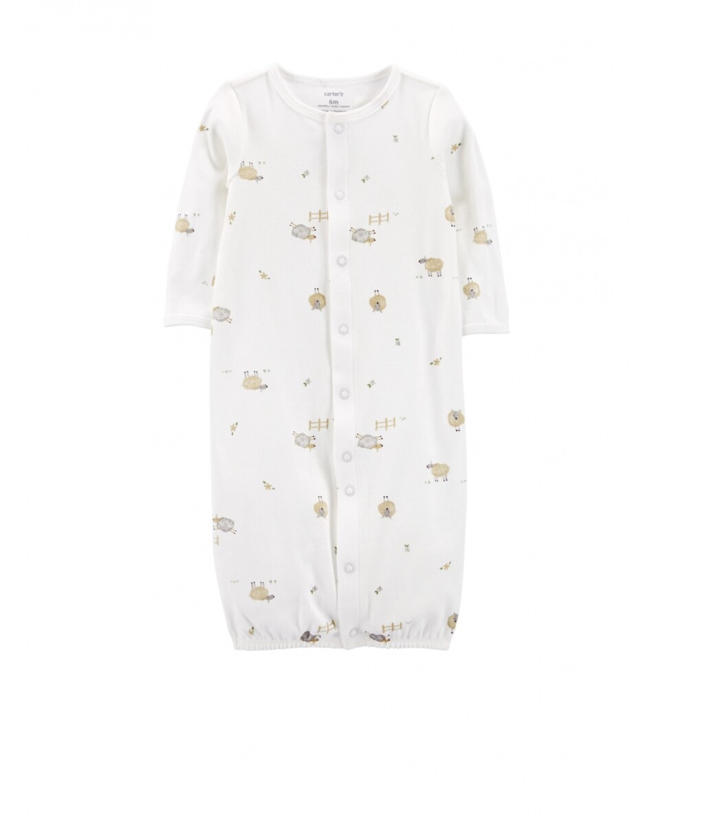 Enterito Carters Con medias y gorro - Primer Muda NB - Farm Blanco 