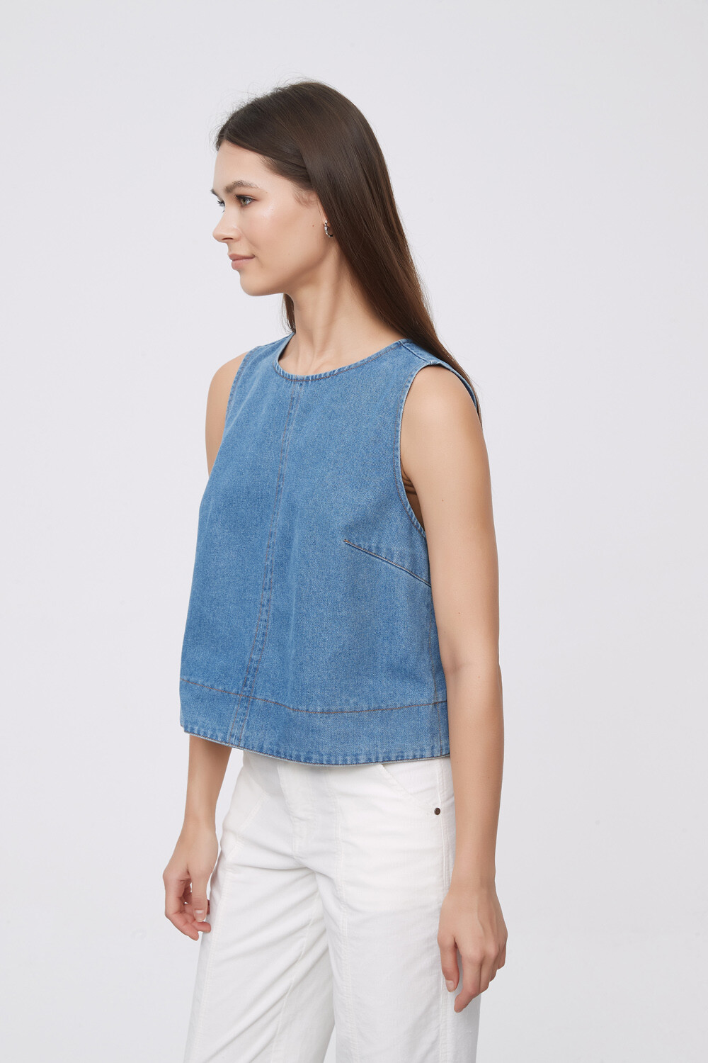 Blusa Wonk Azul Medio