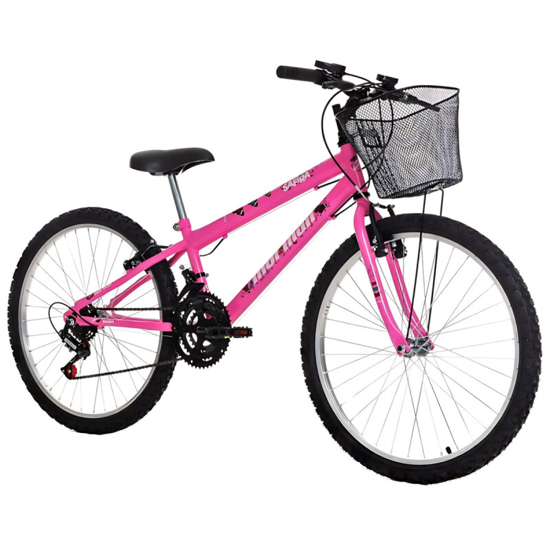 BICICLETA MORMAII SAFIRA ECO RODADO 24 ROSA CHICLE (Pausada) Bicicleta Mormaii Safira Eco Rodado 24 Rosa Chicle (pausada)