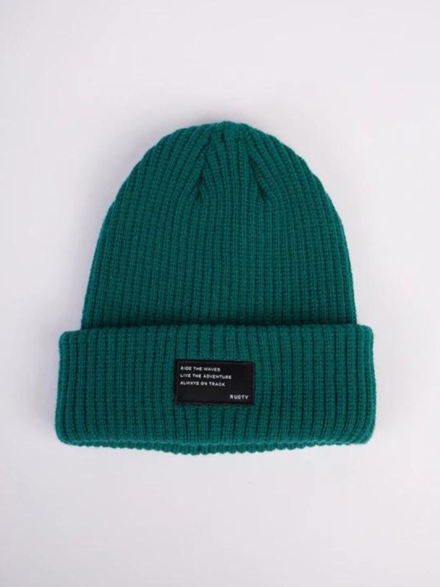 Gorro Dama Tejido Liso Rusty - Verde 