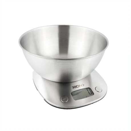 Balanza De Cocina Digital XION XI-BC50 Con Bowl De Acero Inoxidable Balanza De Cocina Digital XION XI-BC50 Con Bowl De Acero Inoxidable