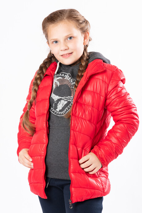 CAMPERA LYNA GIRL RUSTY Rojo