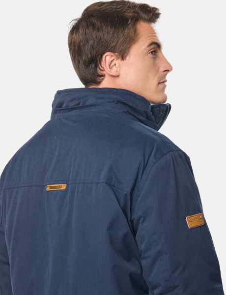 CAMPERA CON CAPUCHA DESMONTABLE Azul