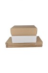 Pack x 20 unid - caja 08 20x30x9 cm eco REVERSIBLE BLANCO – MADERA
