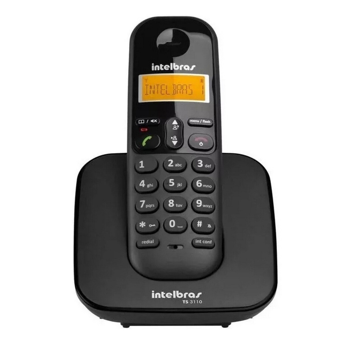 Teléfono Intelbras Ts 3110 Inalámbrico - Color Negro 