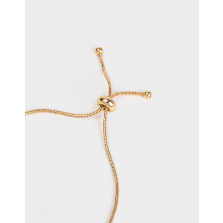 Pulsera Con Corazón Bañada En Oro Dorado