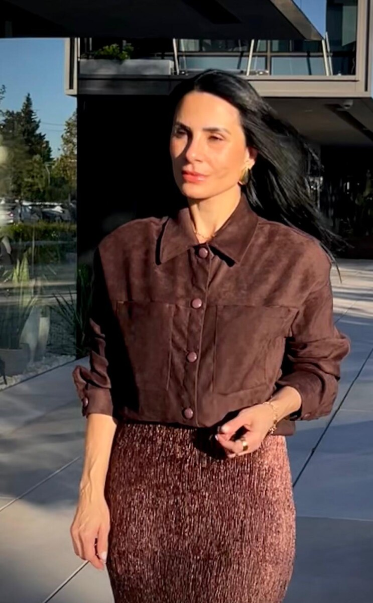 Camisa de gamuza Suede - Marrón 