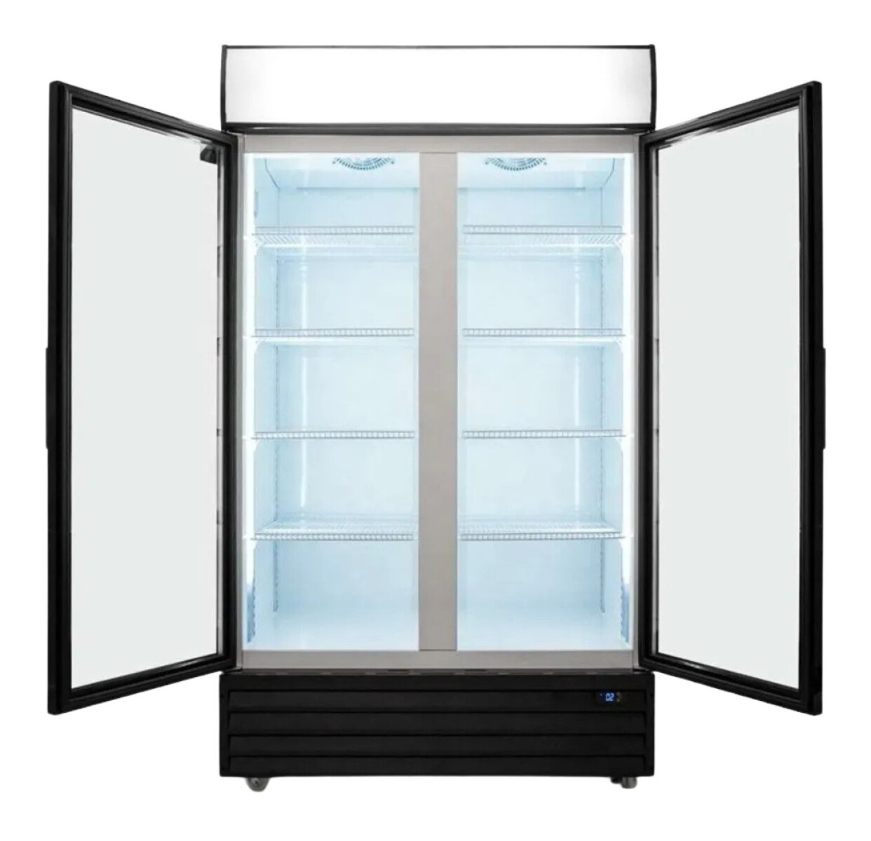 Expositor vertical refrigerado 2 puerta 800 lts Iccold 