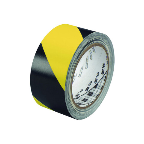 Cinta delimitadora en vinilo amarillo y negro T50500