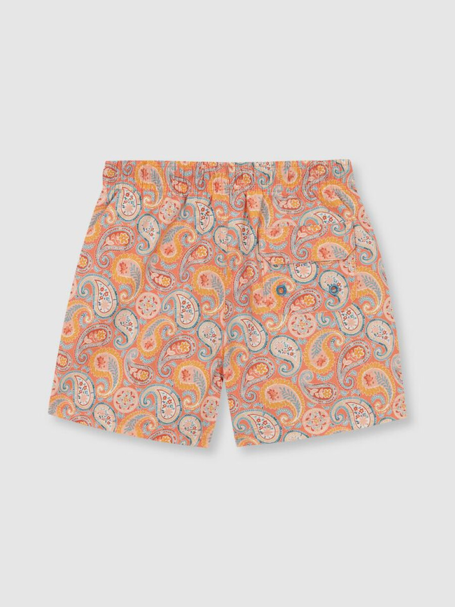 Bañador Estampado Paisley Rosa
