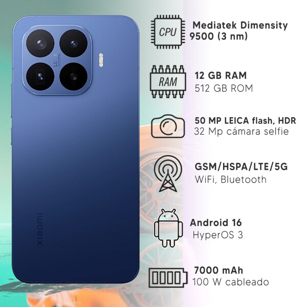 Xiaomi 17t Pro 12/512gb 5g + Regalo AZUL