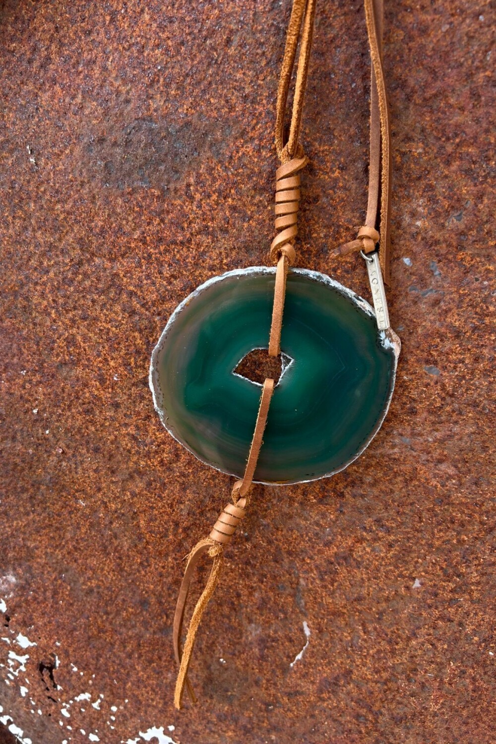 Simple Ágata Necklaces Verde Agua