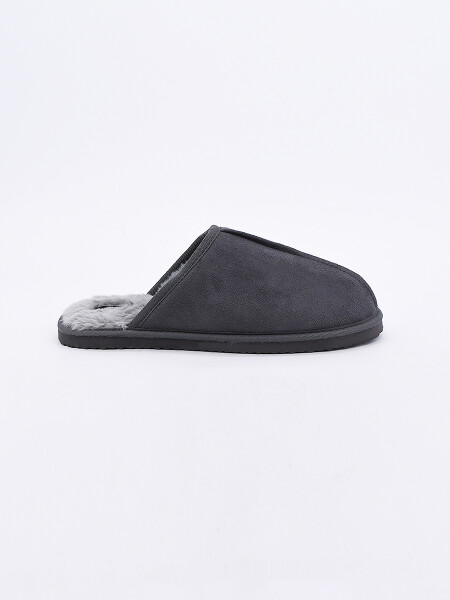 PANTUFLA DE HOMBRE GRIS OSCURO