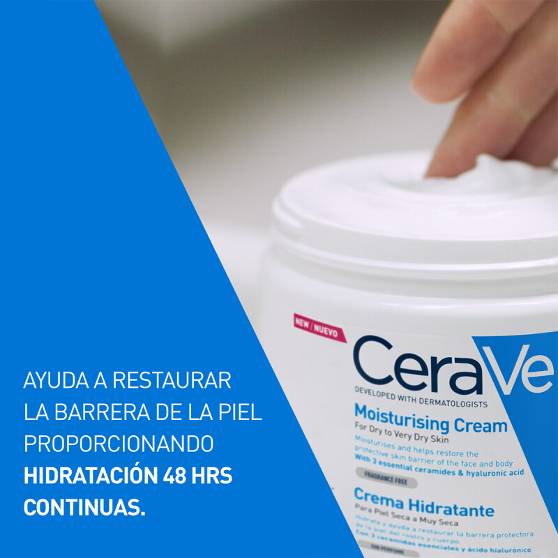 CERAVE CREMA HIDRATANTE CORPORAL 16 OZ - Piel normal a seca. CERAVE CREMA HIDRATANTE CORPORAL 16 OZ - Piel normal a seca.