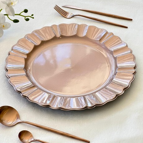 Platos De Sitio (Sousplat) Rose Ø 33cm Platos De Sitio (Sousplat) Rose Ø 33cm