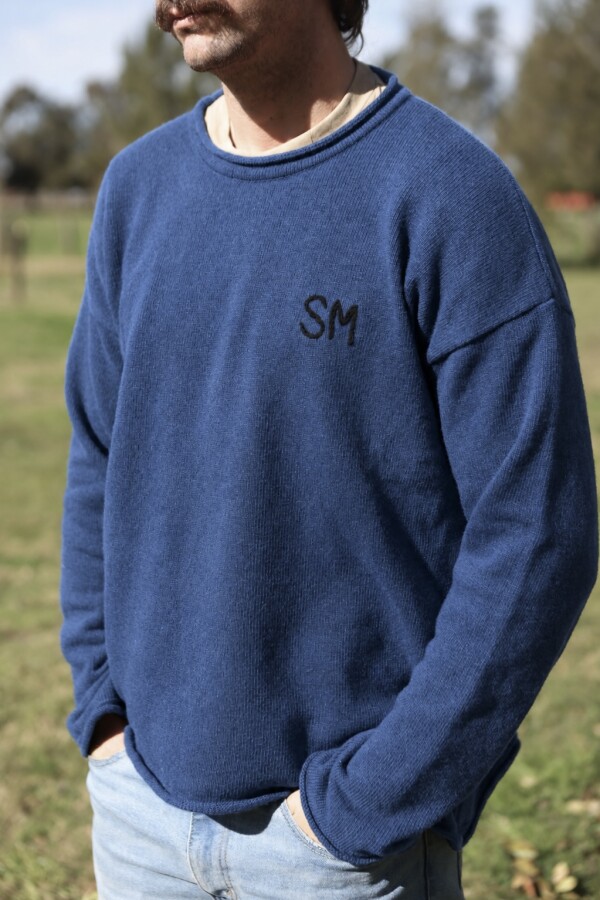 Wool Sweater Men Azul