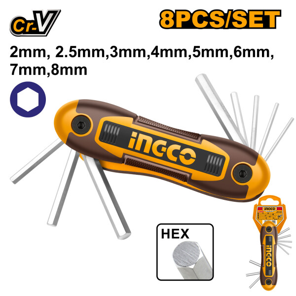 JUEGO LLAVE ALLEN DE BOLSILLO 2 A 8MM HHK14081 JUEGO LLAVE ALLEN DE BOLSILLO 2 A 8MM HHK14081