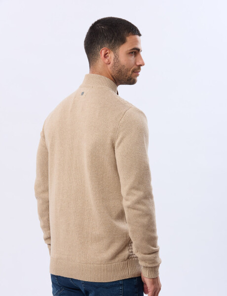 BUZO TEJIDO TEXTURADO Beige