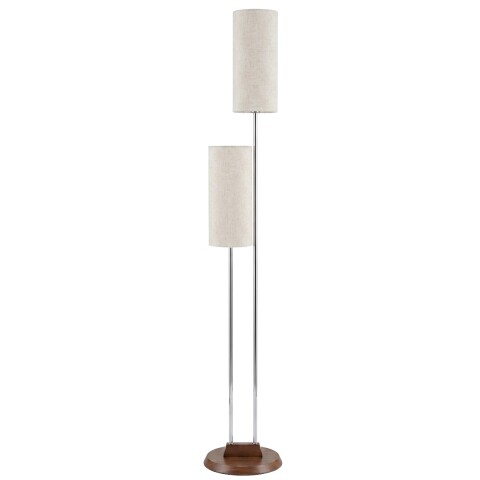 LAMPARA DE PIE DOBLE CUP BEIGE CL COMB Unica