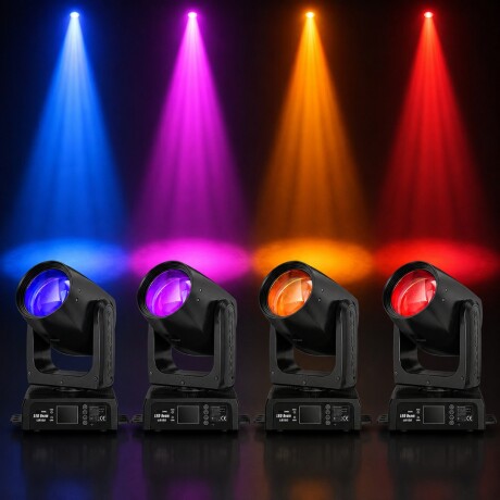 Cabeza Movil Big Dipper Lb150 Led Combo 4 Unidades Con Estuche Cabeza Movil Big Dipper Lb150 Led Combo 4 Unidades Con Estuche