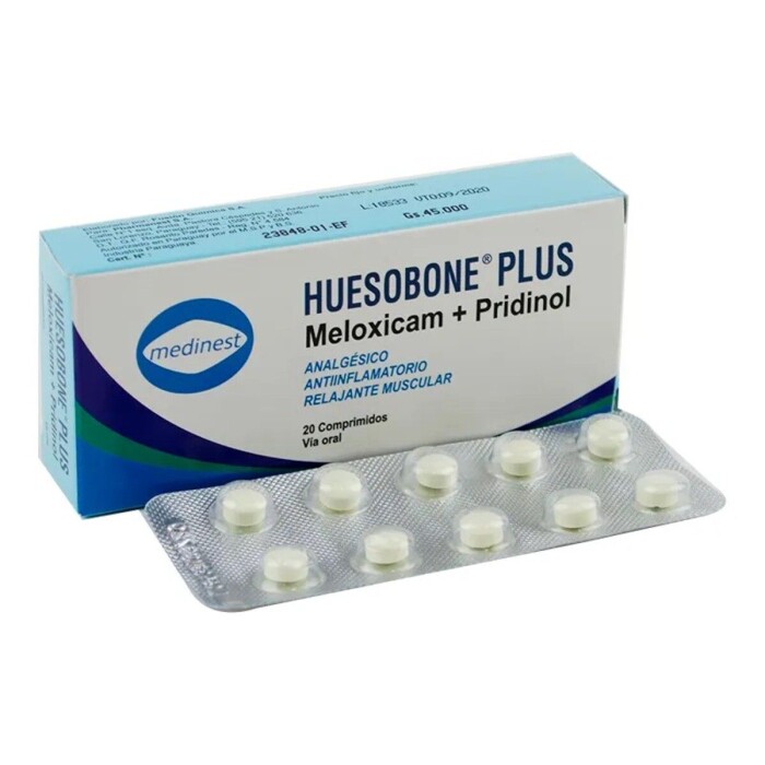 HUESOBONE PLUS CJ X 20 COMP. única