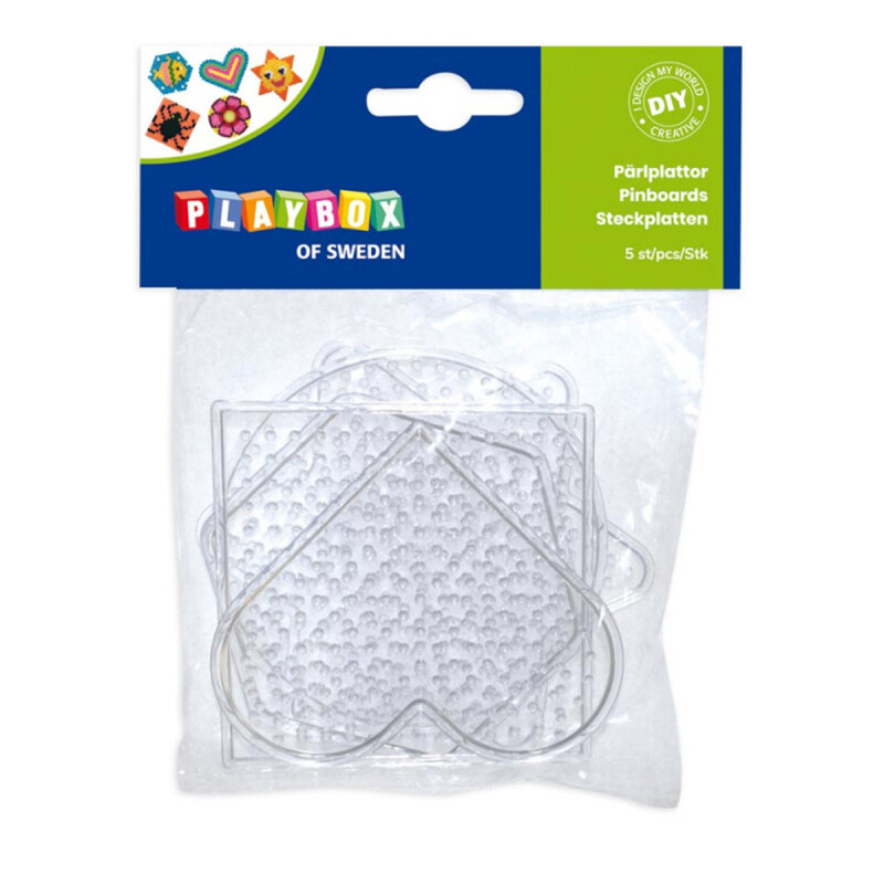 Cuentas placas 5 piezas Hama beads Playbox Cuentas placas 5 piezas Hama beads Playbox