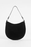 Cartera de hombro suede trenzado negro