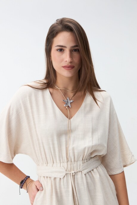 VESTIDO GERANIO Beige