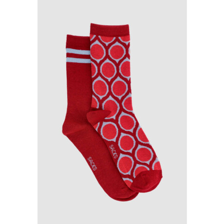 Medias de algodón. en pack de 2 en variedad de diseños. Variante 40