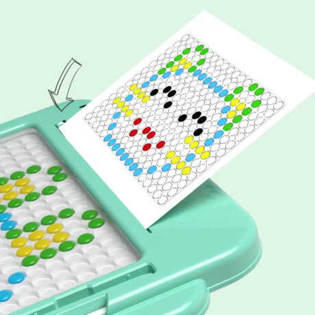 Juego dino de pastillitas de colores imantadas Verde