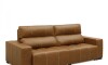 Sillon cama Madrid - 2 Cuerpos 100% Cuero Mostarda